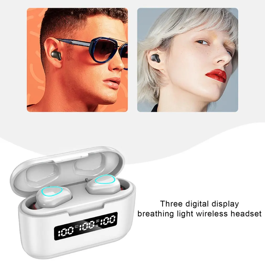 TWS Bluetooth 5 0 Wireless Earphones Headphone Touch Control Earphones Stereo Sport Headset LED Display Gaming Auriculare