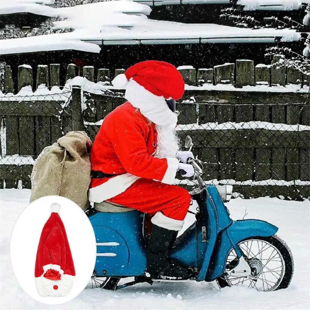 Christmas Full Cover Motorcycle Christmas Santa Claus Plush