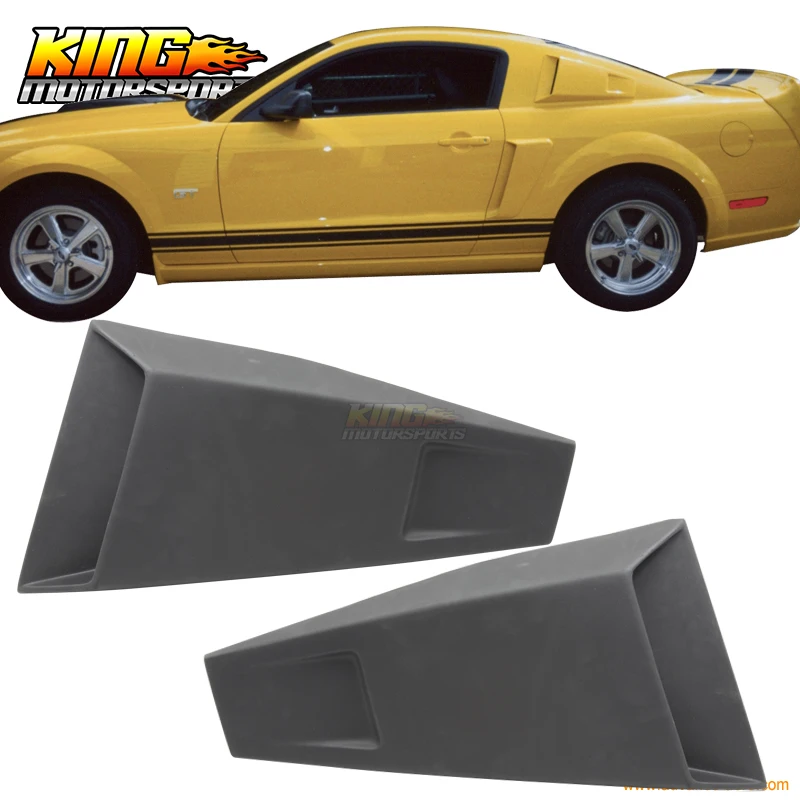Hot Sale for 05-14 Ford Mustang Pair of Black PU Side Window Louver Board USA Domestic Free Shipping Hot Sale for 05-14 Ford Mustang Pair of Black PU Side Window Louver Board USA Domestic Free Shipping