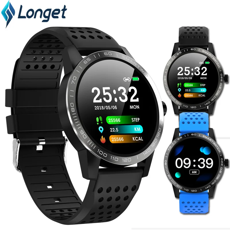 

Longest T2 Fitness Tracker Smart Watch Alarm Clock Blood Pressure Heart Rate Monitor IP67 Men Women Sport Smartwatch for iOS