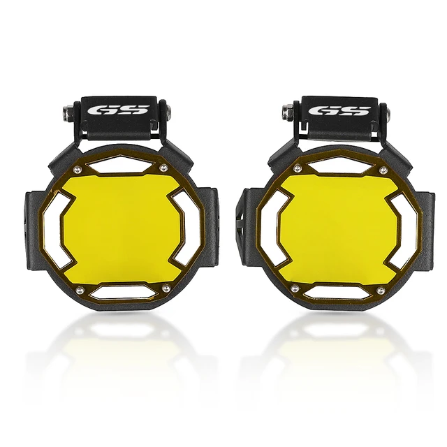 For BMW R 1250 GSA GS LC ADV Adventure R1200GS F850GS F750GS Motorcycle Flipable Fog light lamp Protector Guard Lamp Cover Golden GS logo