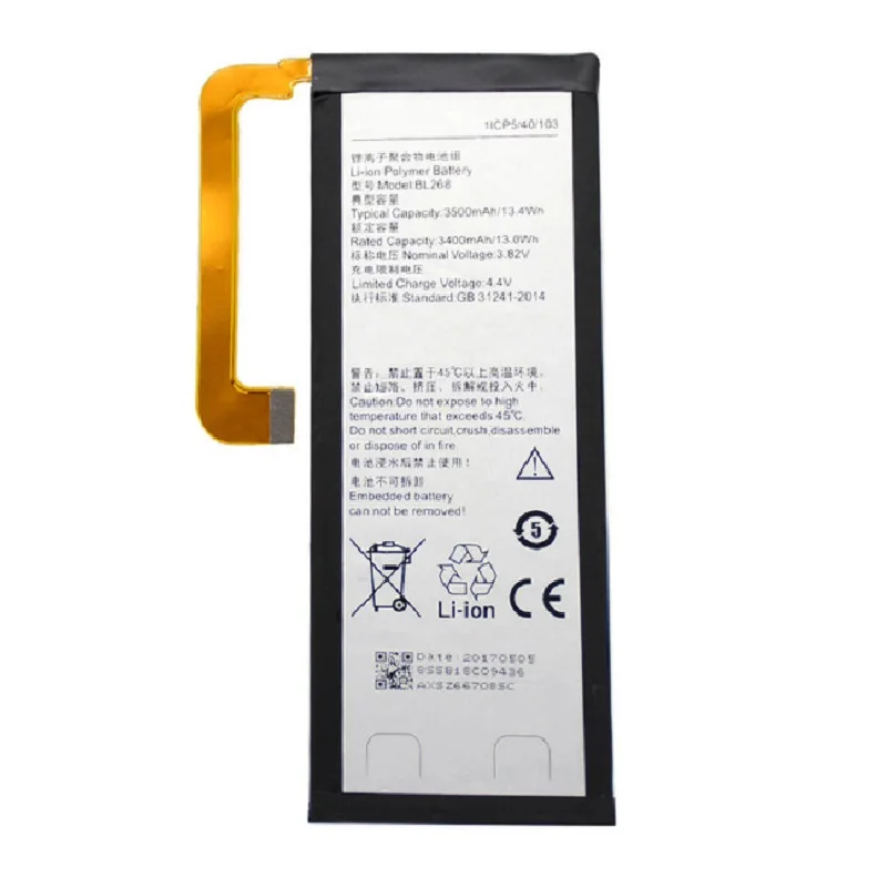 3 82 V 3500mAh BL268 для Lenovo ZUK Z2 Z2131 батареи | Мобильные телефоны и аксессуары