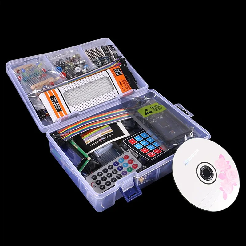 para Mega 2560 Projeto Starter Kit Atualizado Versão Avançada Starter Kit o Rfid Aprender Suíte Kit Lcd 1602 para Arduino Uno r3 Novo Acessórios p/ quadro de demonstração - Imagem 5