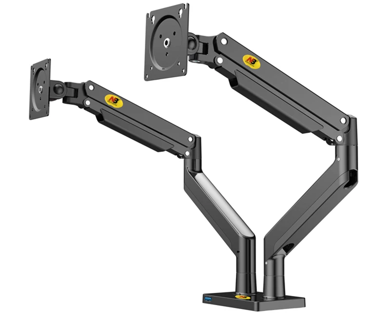 Liga de Alumínio 22 32 Dupla Lcd Led Monitor de Montagem Braço de Mola de Gás Completo Movimento Monitor Suporte Carga 315 Kgs Cada nb G32 - Imagem 5