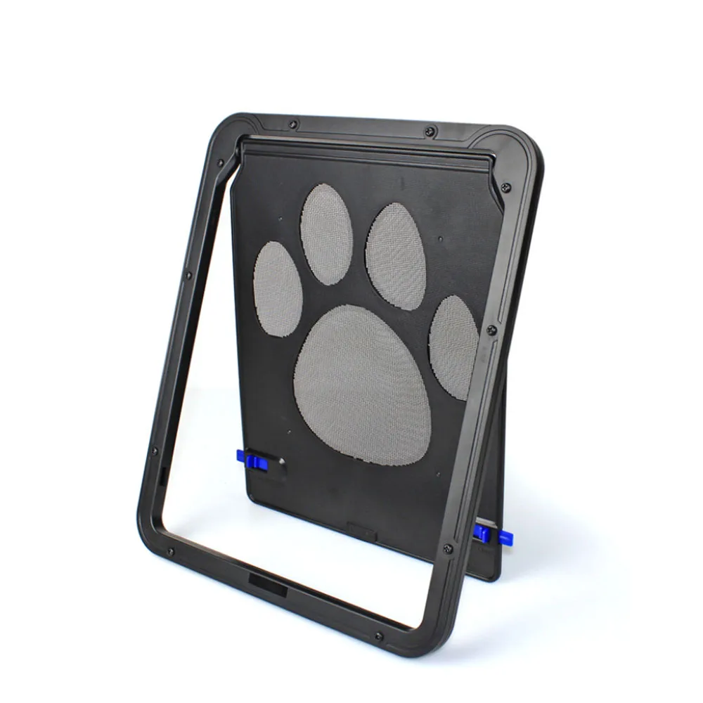 Pet Screen Door New Dog Paw Print Door Anti-bite Small Dog/Cat Screen ABS+Nylon Net Material Pet Supplies Pet door,plastic pet door