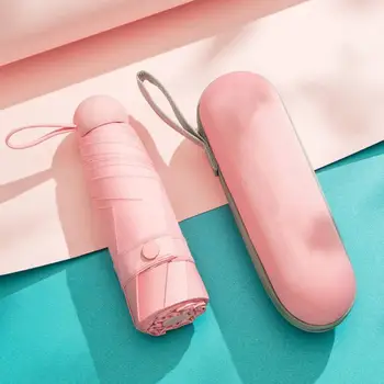 

Small Sunscreen Capsules Umbrella Protable Folding Sun Unbrella Women Gift Mini Pocket UV Protect Waterproof Travel Umbrella