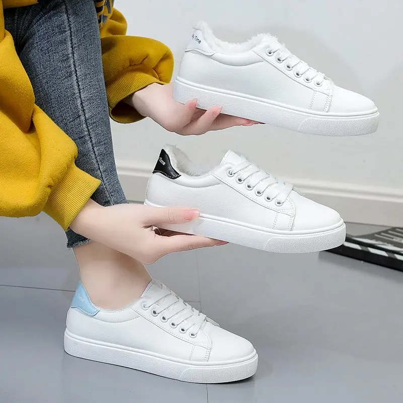 

Tennis Shoes for Women winter plush Gym Sport Shoes Female Stability Athletic Fitness warm Sneakers Trainers Tenis Mujer femme