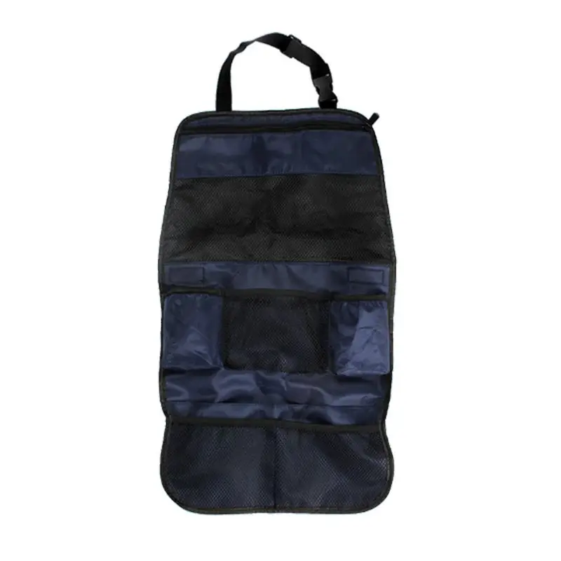 Нейлоновая водонепроницаемая сумка для автомобильного сиденья для хранения Мульти карманный органайзер Автомобильная сумка на спинку кресла автомобильные аксессуары - Цвет: BL