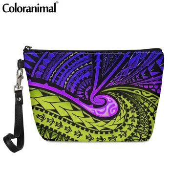 

Coloranimal Colorful Ethnic Polynesian Printed Women Cosmetic Case Ladies Mini Make up Organizer Bag Necessity Toiletry Pouch