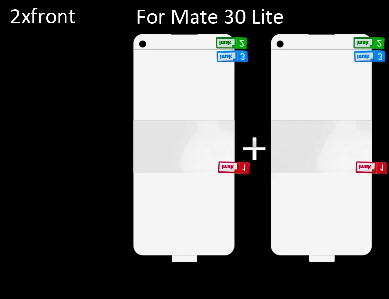 2xfront Imak Гидрогелевая пленка для huawei mate 30 Pro Lite задняя Передняя Задняя Защитная Прозрачная Олеофобная пленка - Цвет: 2xfront