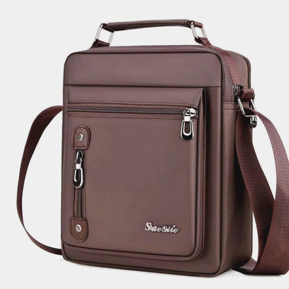 

Unisex Vintage Oxford Cloth Shoulder Bag Portable Business Bags Computer Office Handbags Laptop Bag Briefcases Purse Leather Bag