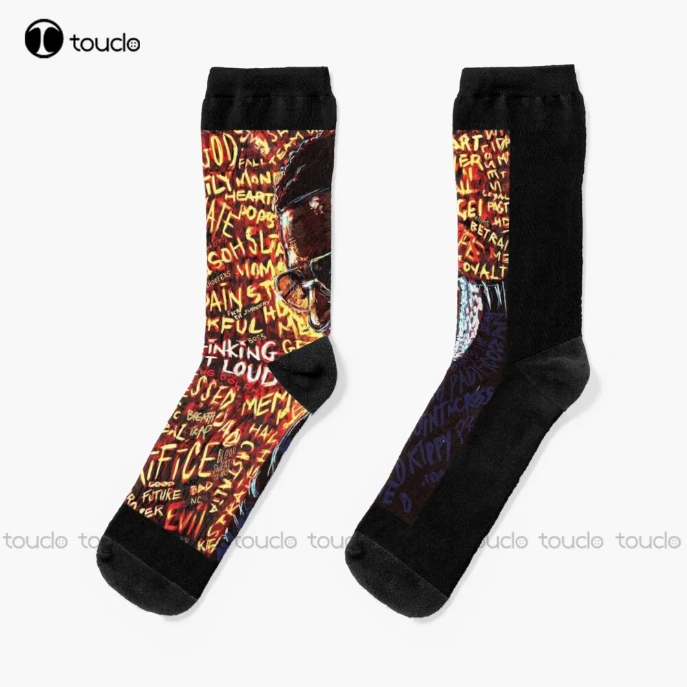 

Young Dolph Rip Socks Cool Socks Christmas New Year Gift Unisex Adult Teen Youth Socks 360° Digital Print Fashion New Funny Sock