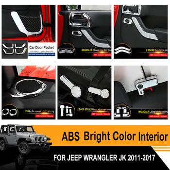 

Fit For Jeep Wrangler JK 2011 2012 2013 2014 2015 2016 2017 Car Interior Modification Accessories ABS Hight Quality Bright Color