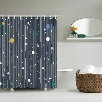 

2020 New 3d Digital Printing 180 * 180cm Waterproof And Mildew Proof Polyester Environmental Protection Shower Curtain