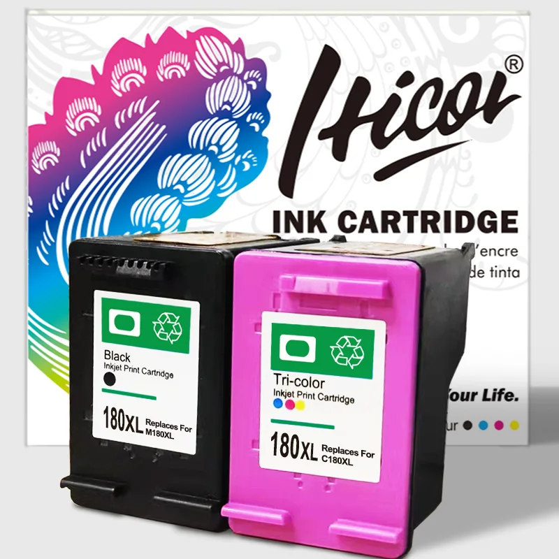 

Hicor Remanufactured Compatible Ink Cartridge for Samsung M180XL C180XL INK-C180 INK-M180 Suitable for Printer SL-J1660