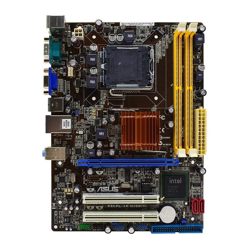 ASUS P5KPL AM IN Intel LGA 775 Desktop Motherboard DDR2 Core 2 Quad / Core  2 Extreme / Core 2 Duo Intel GMA 3100 MATX Mianboard|Motherboards| -  AliExpress