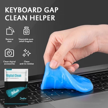 

Magic Dust Cleaner Car Cleaner Glue Panel Air Vent Outlet Dashboard Laptop Keyboard Cleaning Tool Mud Remover Cleaner Soft Gel