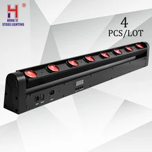 Китай движущаяся головка светодиодный DJ бар световой луч движущийся головной свет RGBW 8x12 Вт dmx профессиональное сценическое освещение dj оборудование