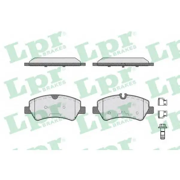 Колодки тормозные FORD TRANSIT 14-/CUSTOM 12- задние LPR 05P1787