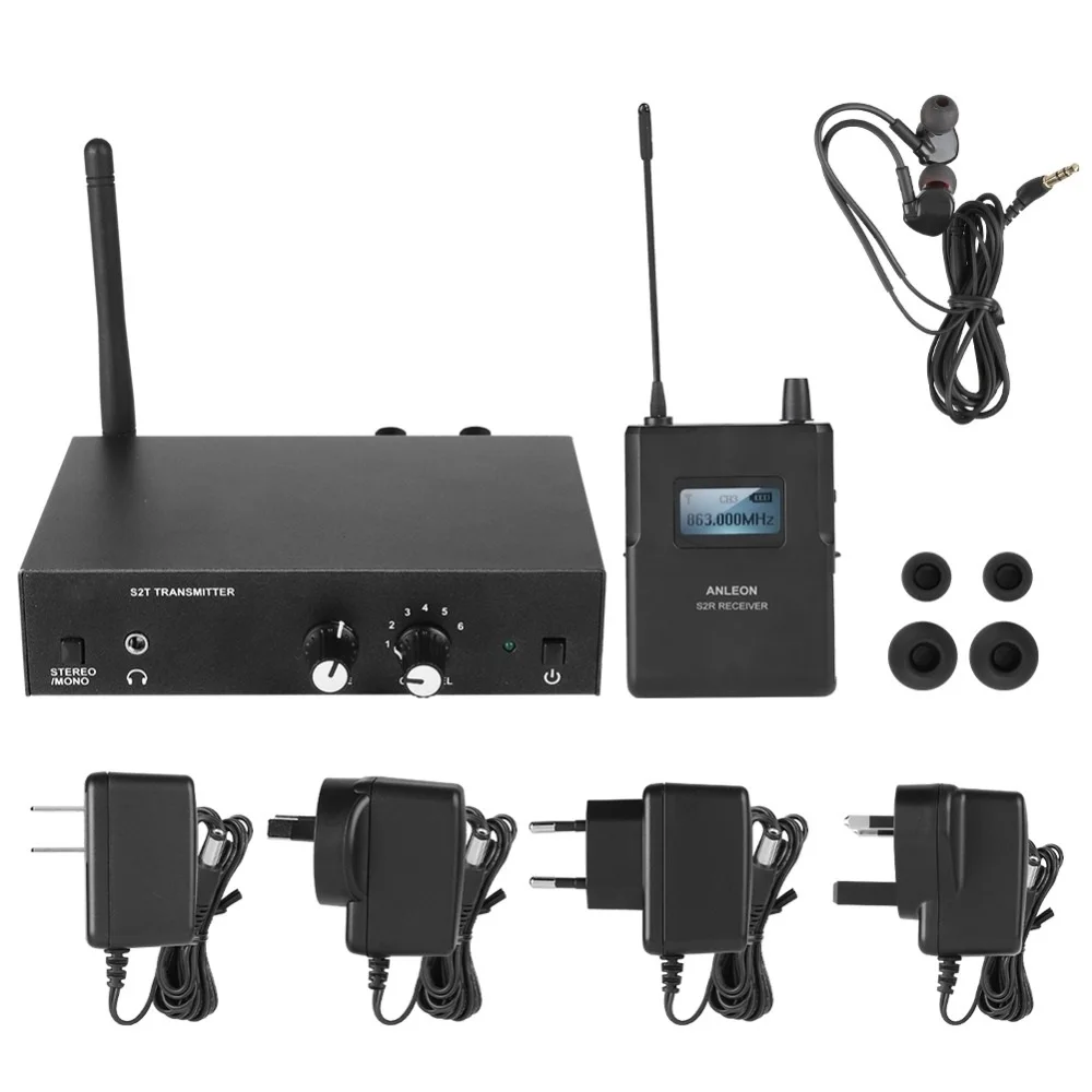 Для ANLEON S2 стерео беспроводной монитор в ухо система сценического мониторинга 561-568 МГц 1* Передатчик