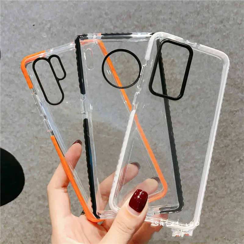 Transparente ultrafina para huawei p20 p30 p40 p40 pro simples caso do telefone móvel para mate30 mate 20 nova6 nova7 macio