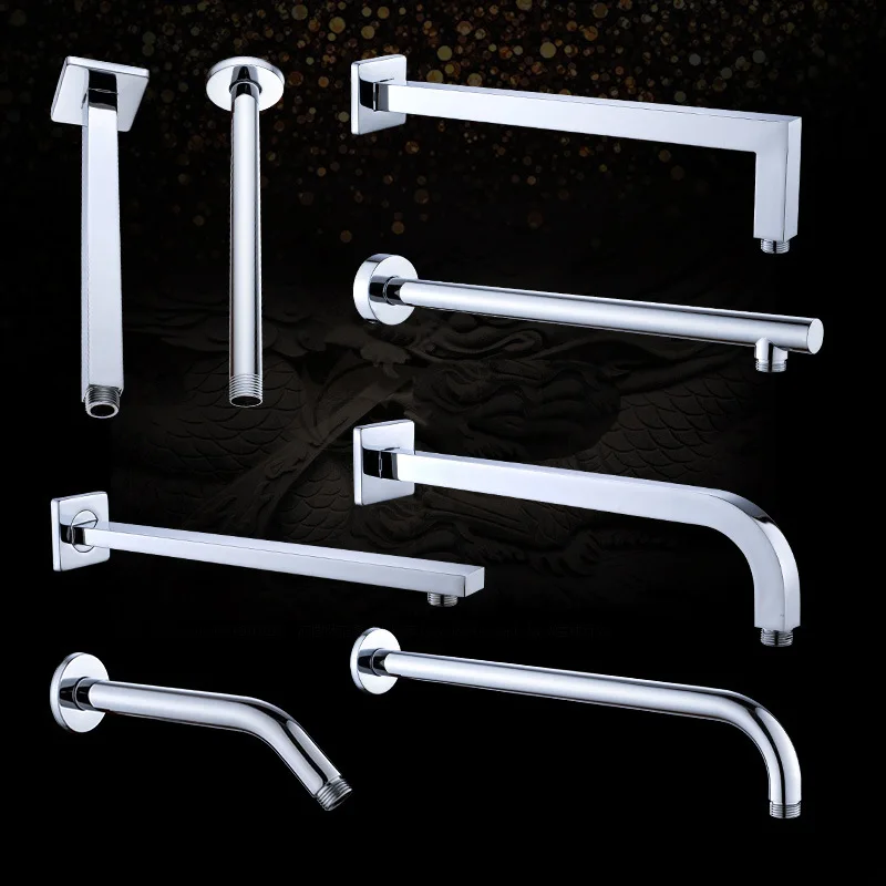 Description Picture 2 of itemStainless Steel Chrome-plated Bathroom Shower Accessories Bathroom Wall-mounted and Ceiling-mounted Shower Arm Accessories