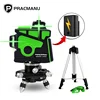 PRACMANU Laser Level Green 12 Lines 3D Level Self-Leveling 360 Horizontal And Vertical Cross Super Powerful Green Laser Level ► Photo 1/6