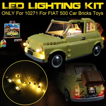 

DIY LED Light Lighting Kit ONLY for 10271 for FIAT 500 Car Bricks Toys (Model Not Included) Lighting Set