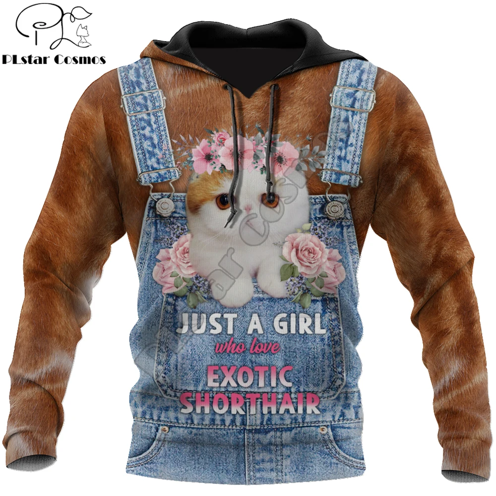 Love Cat Just A Girl Ragdoll Face Hair 3D Printed Mens Felpa Con Cappuccio Streetwear Felpa Unisex Casual Jacket Tute Dk063