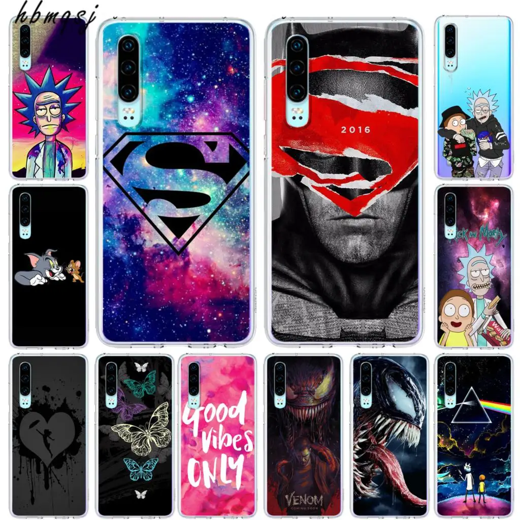 Cool funda for huawei honor 9 lite case silicone soft tpu clear superman hero venom cartoon couqe cover |