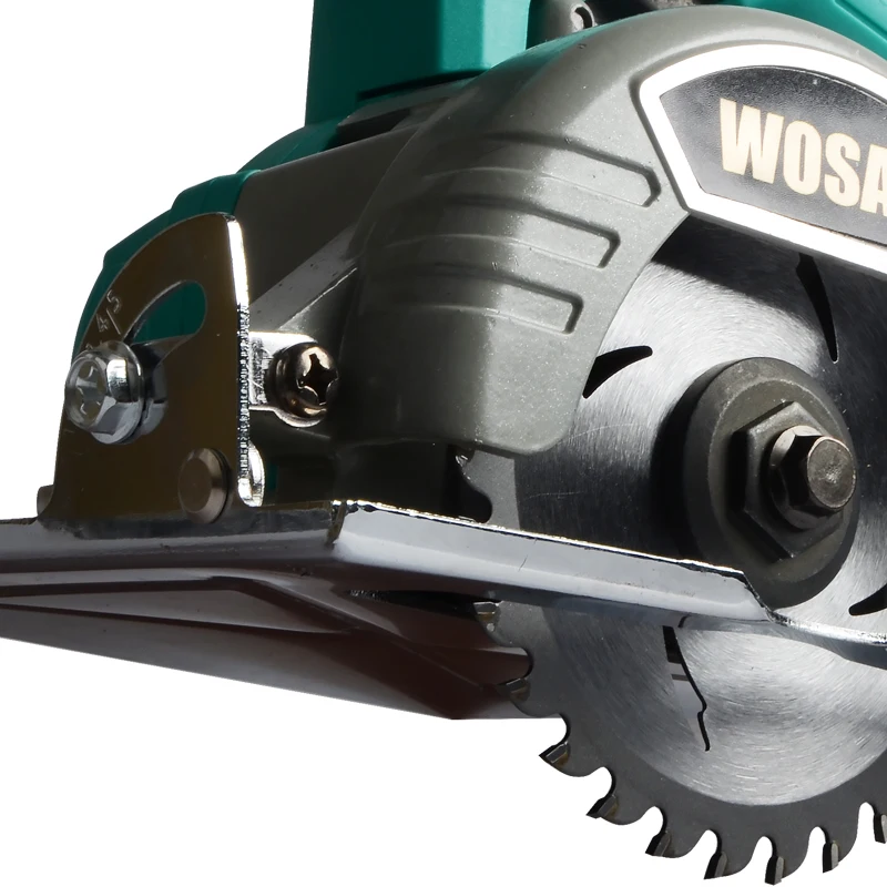 Günstig WOSAI 20V Bürstenlosen Kreissäge Power Werkzeuge Sägeblätter 110mm Klinge für Holz Kreissäge High Power und schneiden Maschine