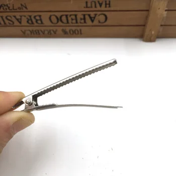 

20pcs/Set Metal 55mm Crocodile Alligator Teeth Clips Hair Bows Pinch DIY Accessories Jewelry For Making Custom Hair Clips