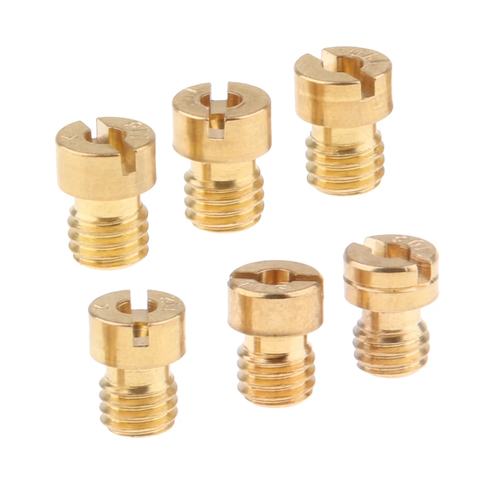 6Pcs Carburetor Main Jet Kit 105 - 118 For Motorcycle Keihin OKO PWK 6Pcs Carburetor Main Jet Kit 105 - 118 For Motorcycle Keihin OKO PWK