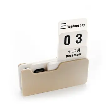 

1PC PP Perpetual Calendar Vintage DIY Calendars Art Planning Office Organizer Desk Decoration School Crafts Gifts B2R9