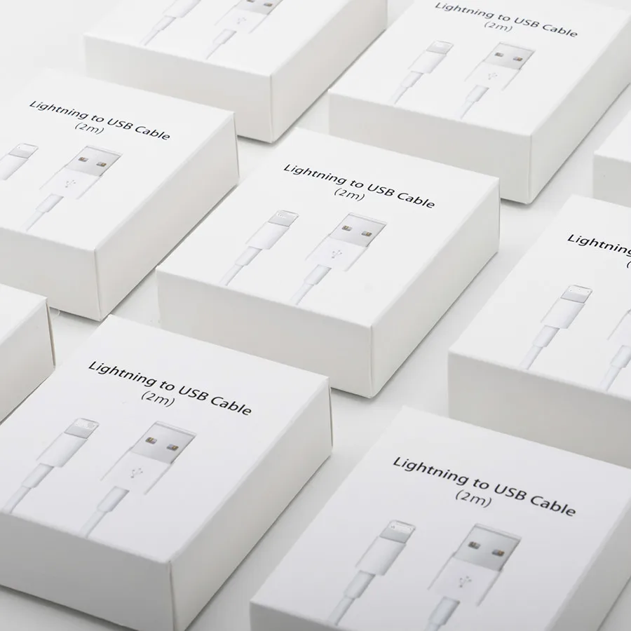 10 шт./лот, USB кабель для быстрой зарядки для iPhone, зарядное устройство 2 м/200 см, USB кабель для синхронизации данных, зарядное устройство для iPhone X 8 7 6s 6 plus, 5S с коробкой