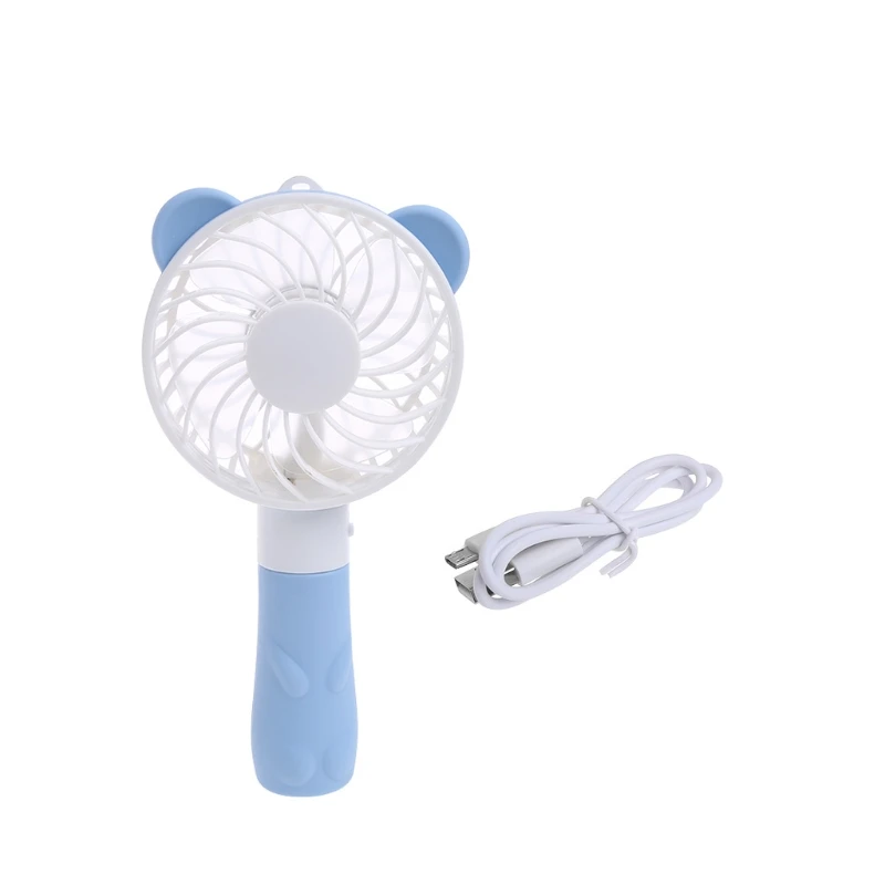 

Portable Hand Fan Battery Operated USB Power Handheld Mini Fan Cooler with Strap