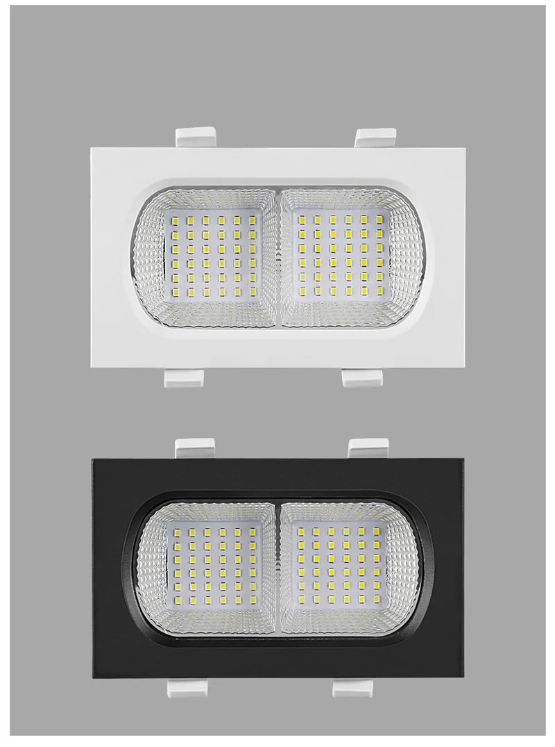 black led downlights Anti-Glare Double Head Downlight LED Ceiling lamp 10W 14W Home Improvement Living Room Corridor Recessed 110-240V COB Spotlight surface downlight