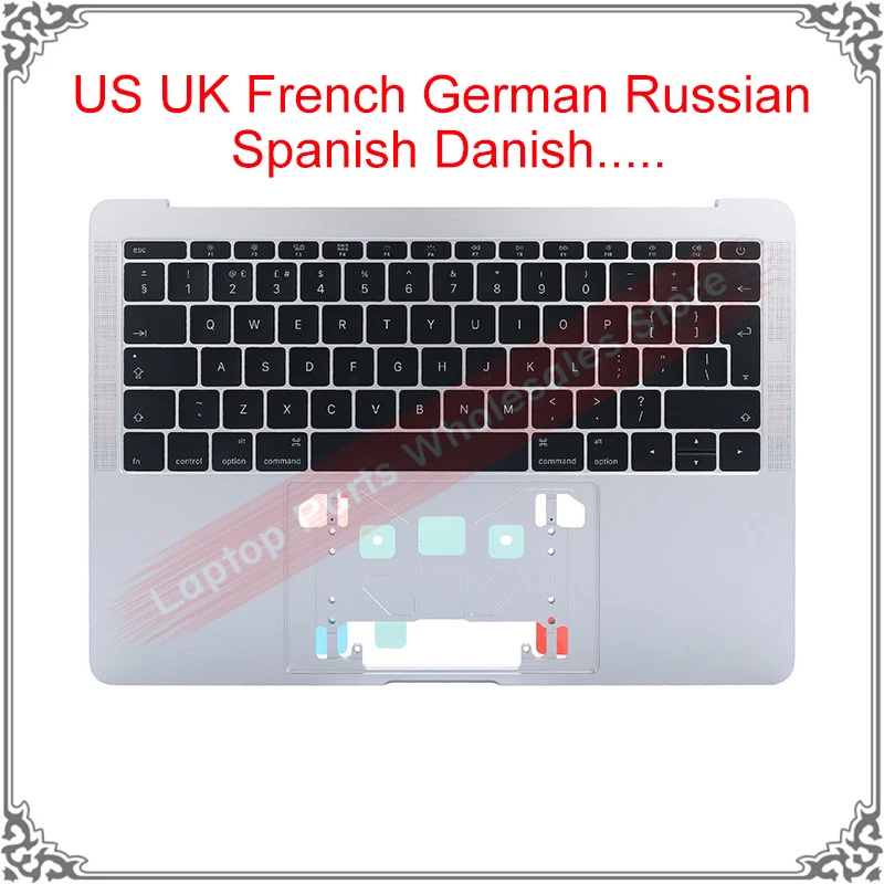 

Original A1708 Palmrest TopCase US keyboard UK French German Russian Spanish Danish For Macbook Pro Retina 13" A1708 Top Case