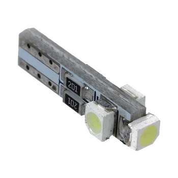 

2 Pcs White 1210 3 SMD LED Light T5 Car Auto Wedge Bulb Lamp