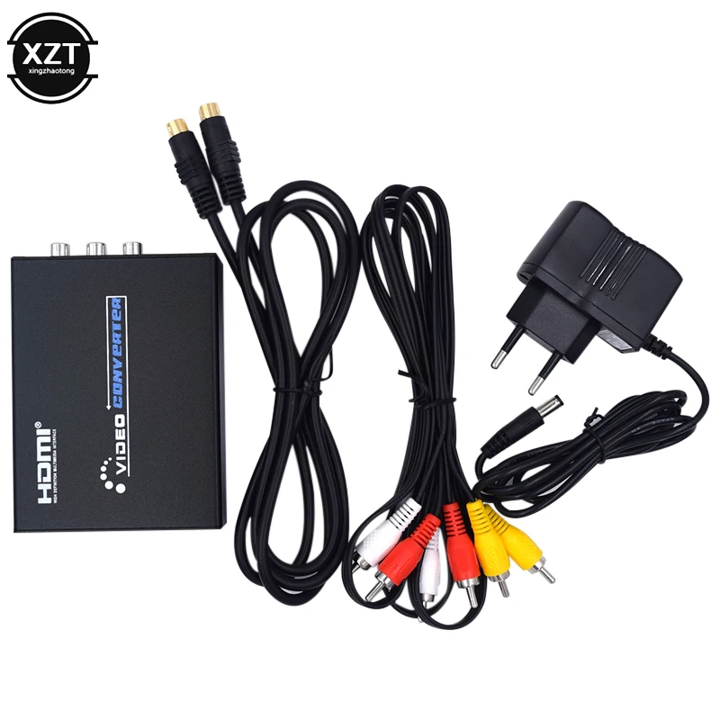 HDMI на AV S-видео CVBS видео преобразователь HD 3RCA PAL/NTSC Переключатель SVIDEO + S