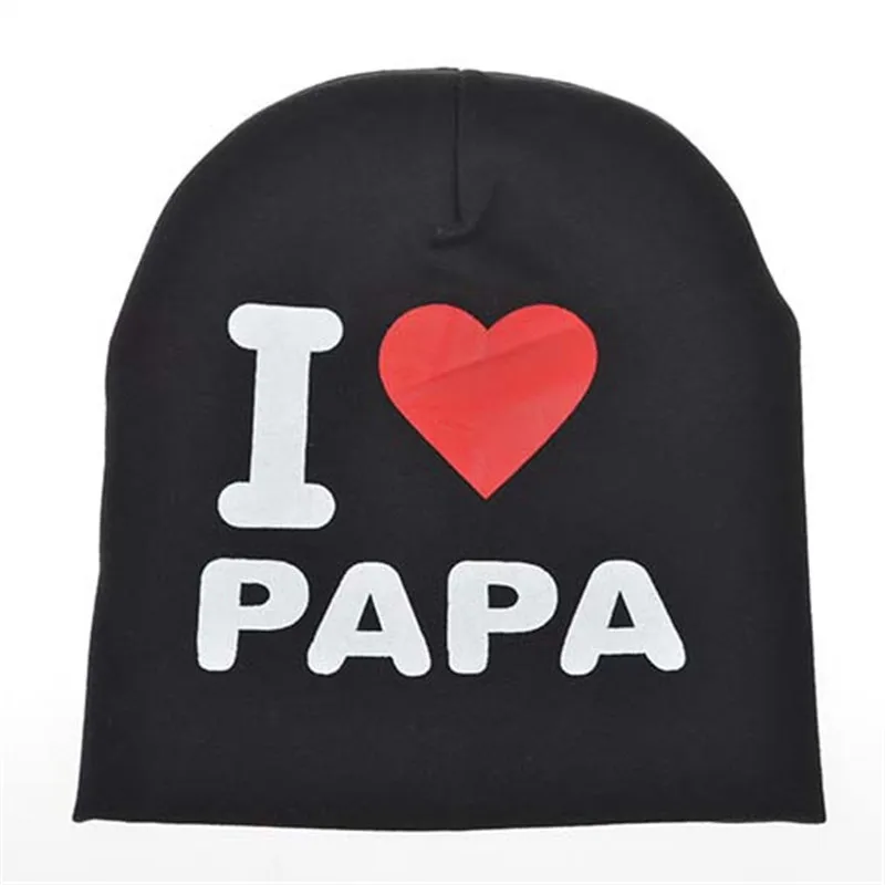 

Kids Hat Cute Letter Cap Mom and Dad I Love Winter Hats Children Knit Cap Boys Girls Autumn Winter Warm Skullies Beanies