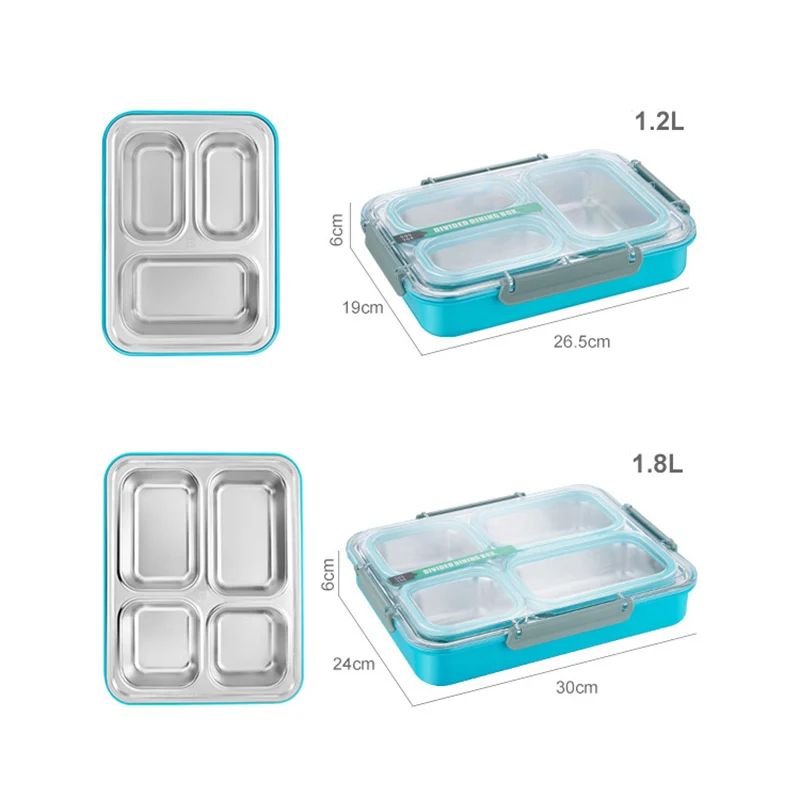 3/4 отсек ланч-боксов Bento Box Ланчбокс контейнеры для детей и взрослых школы Bentobox планирования еды Порционный контейнер