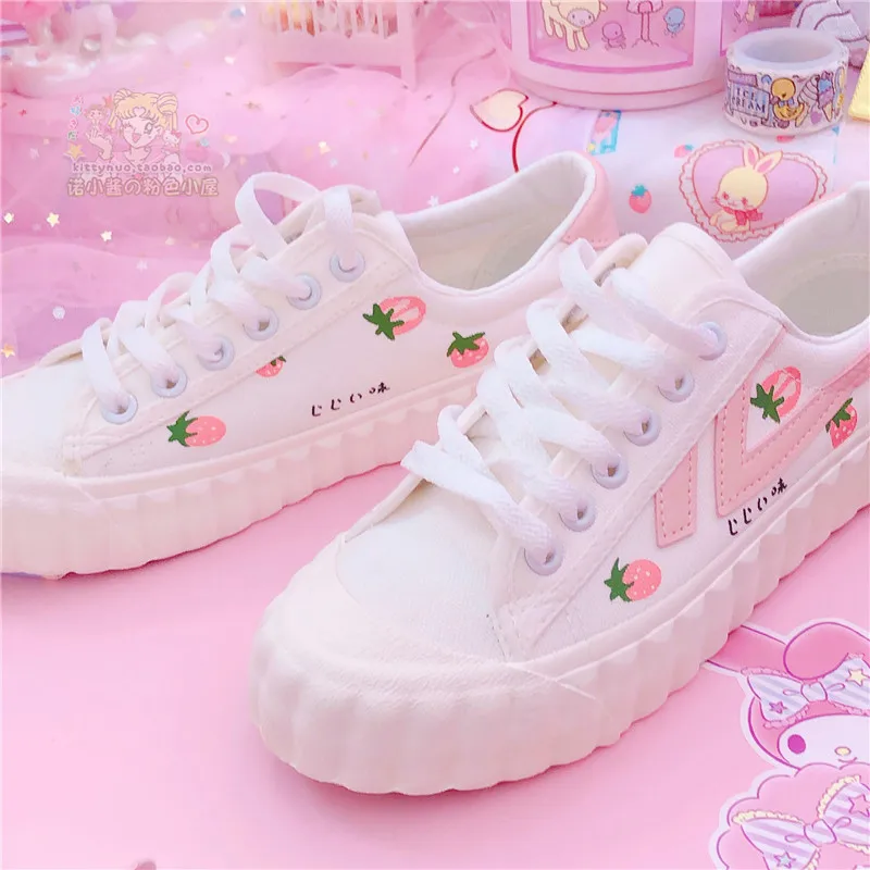 kawaii pink shoes