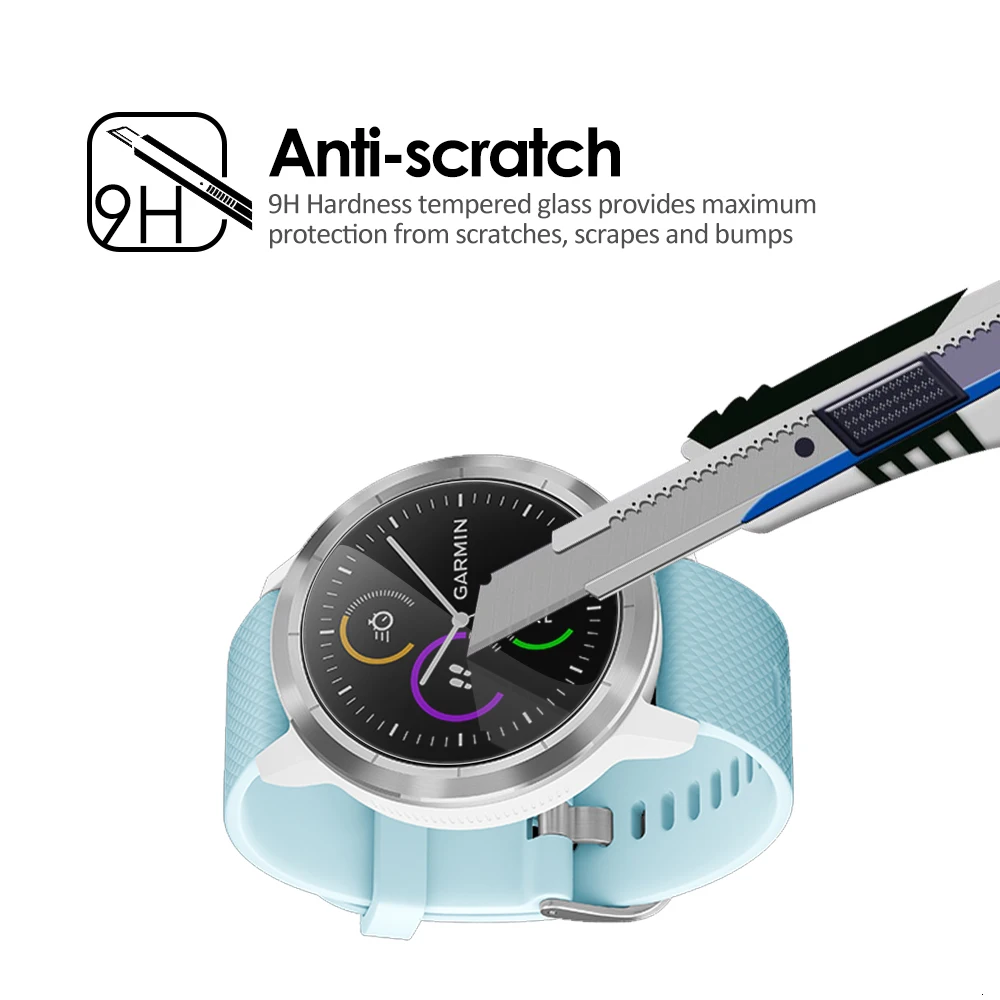 10 шт. закаленное стекло для Garmin Vivoactive Fenix 6 6S 6X защита экрана часов 9H прозрачная пленка для Vivomove 3 3s спортивные