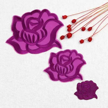 

Lulang 20Pcs Purple Rose Flowers Patches Embroidery Iron on Or Sew on Patch for Clothing Appliques Cute Patch Stickers
