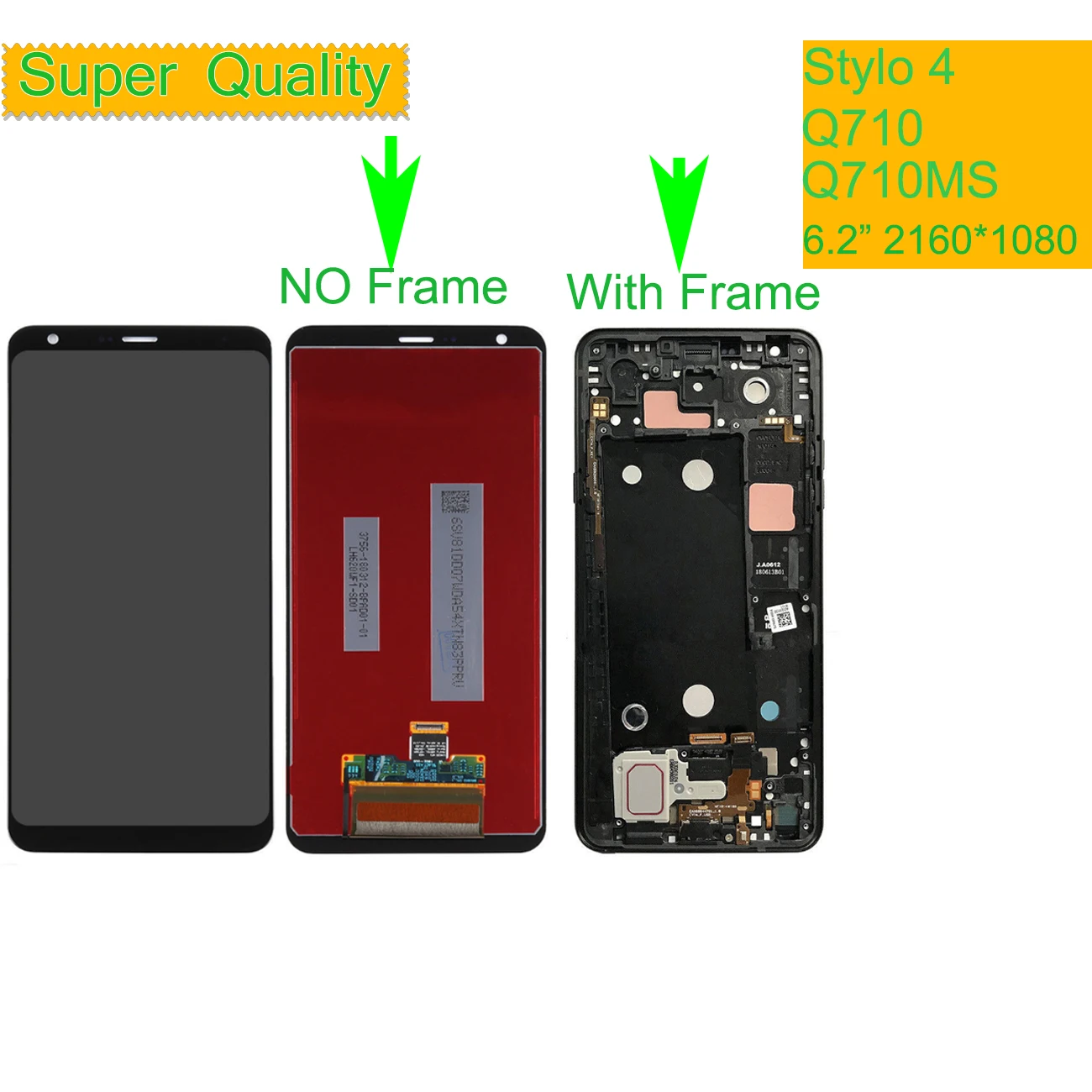 10Pcs ORIGINAL For LG Stylo 4 Stylo4 Q710 Q710MS Q710CS LCD Display Touch Screen Digitizer Assembly For LG Stylo 4 LCD Display