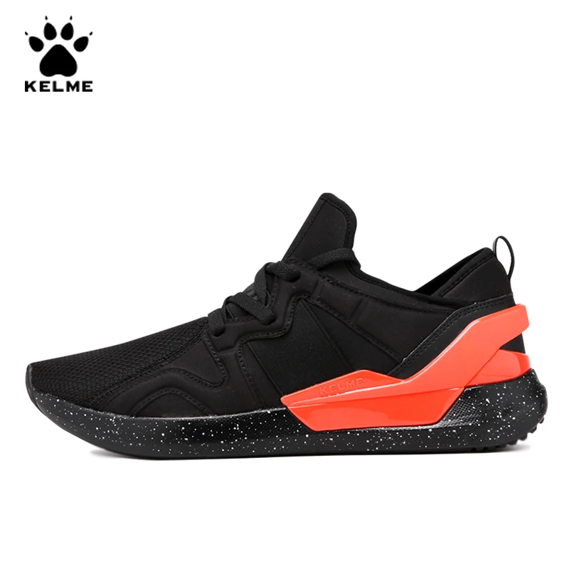 Мужские кроссовки KELME черные спортивные для бега повседневные дышащие