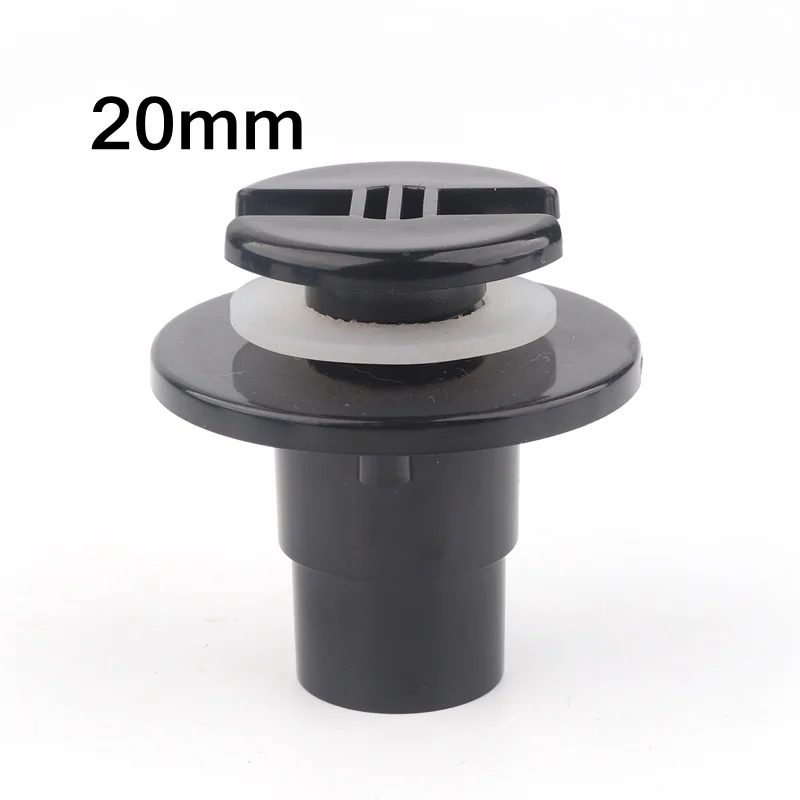 1pc PVC 20mm 25mm Fish Tank Connector Aquarium Elbow Straight Joint Water Tank Drainage Aquarium Water Inlet Outlet - Цвет: 20mm Straight(Black)