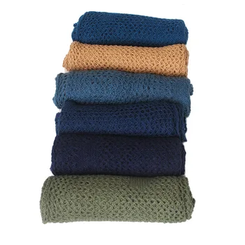 

Yunnyoyo Special soft ~ similar to Mohair mesh hollow pick hole weave women spring autumn long knitted scarf ~ six colors in