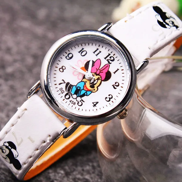 Relógio infantil com pulseira pu da disney,